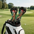 thumbnail image 5 of Yuyamidu Funny Xmas Gorilla Golf Club Head Covers Christmas PU Leather Golf Head Covers Driver Headcover, Fairway Wood Head Cover, Golf Hybrid Head Cover, 5 of 8