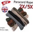 thumbnail image 2 of Generic 30.5m Black Paracord Rope Bundle 4mm Diameter Lightweight Outdoor S, 2 of 6