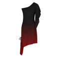 thumbnail image 4 of SMihono Robe d'Été Boho pour Femmes Grande Taille Mode Décontractée Sans Manches une Épaule en Chiffon Slim, 4 of 5