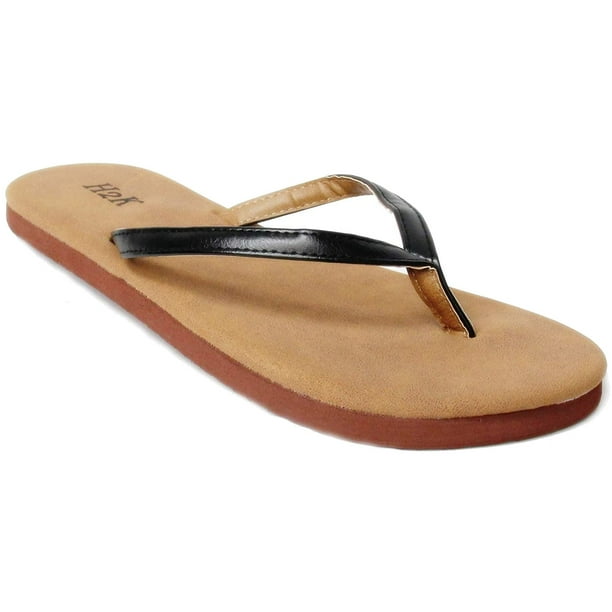 SNJ Women's Lightweight Comfort Flat Summer Thong Flip Flop Sandal