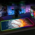 thumbnail image 7 of XL Led Gaming Mouse Pad with 14 Light Modes - Light Up Gamer Mouse Pad,31.5 x 11.8in Non-Slip Gamepad Style RGB Large Gamer Mousepad,Black Long Glowing Gaming Accessories for Desk,Waterproof, 7 of 7