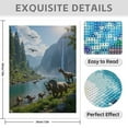 thumbnail image 3 of Diamond Art Kit for Adults, Dinosaurs In Serene Valley Landscape Diamond Painting for Adults Beginners, DIY Diamond Art Painting Kits, 5D Diamond Painting Crafts for Home Decor 12x16 Frameless, 3 of 7