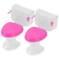 thumbnail image 4 of Unbranded  2 Pcs Toy Toilet for Dolls Dollhouse Kids Pretend Play Toys, 4 of 8