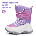 thumbnail image 2 of Blikcon Girls Snow Boots Water-Resistant Slip Resistant Warm Winter Shoes (Little Kid/Big Kid), 2 of 8