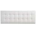 thumbnail image 4 of Modern Contemporary Full Size Vinyl Headboard, White Faux Leather, 4 of 5