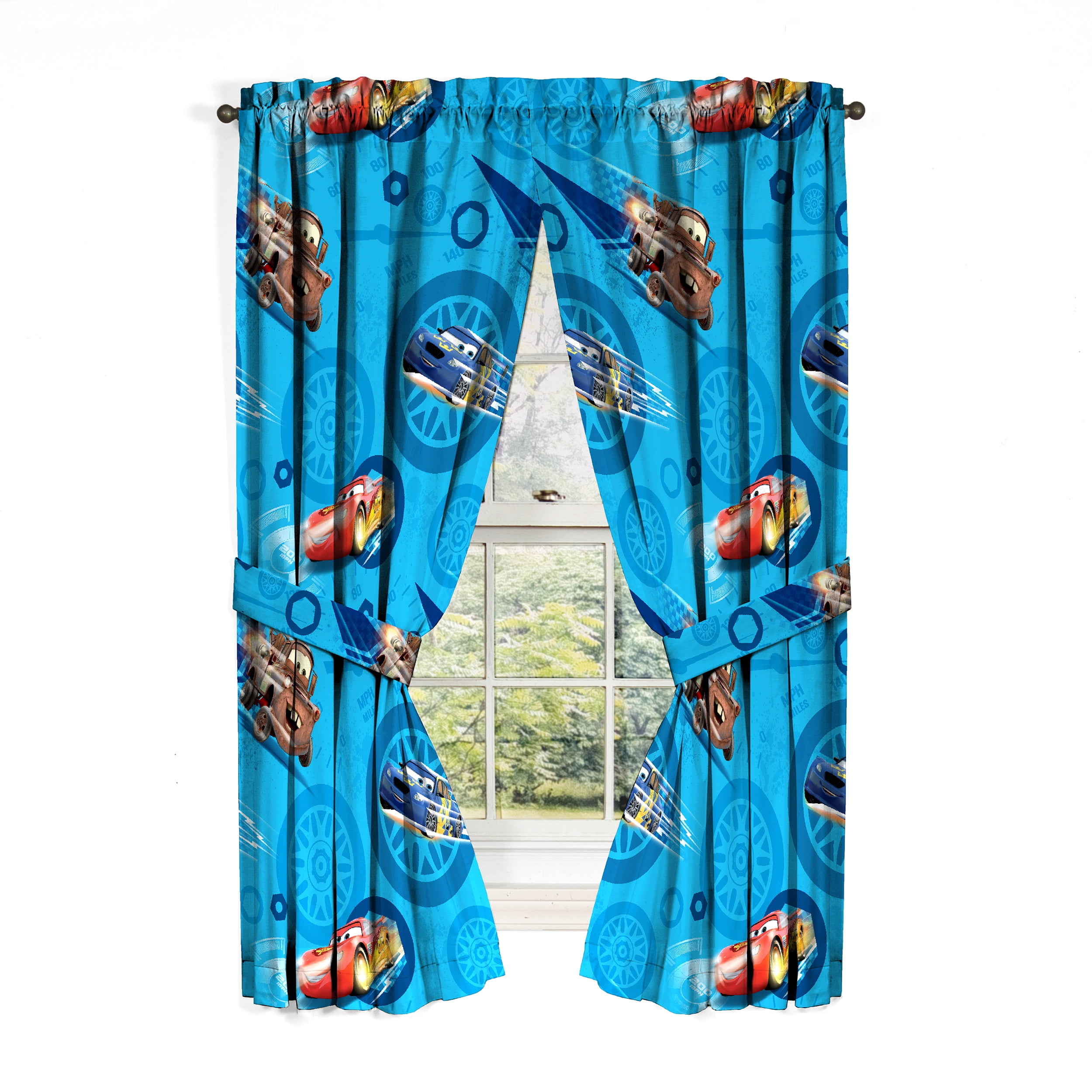 Cars 2 City Limits Bedroom Curtains Panels