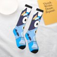 thumbnail image 6 of Saiise Bluey Funny Socks Men Women Boys Kids Adults Novelty Graphic Crew Tube Socks Crazy Design Casual Dress Socks for Sports,Running,Travel, 6 of 7