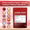 thumbnail image 5 of Cayenne Pepper 3000mg with Turmeric, Black Pepper & Beetroot, 12-in-1 Supplement for Metabolism & Digestive Health, 240 Vegan Softgels, 5 of 5