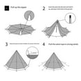 thumbnail image 5 of yurt tent teepee tent for adults luxury tents for camping Great Pyramid Tent, 5 of 8