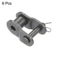 thumbnail image 3 of Uxcell 6Pack #40 Cadena Offset Half Link Roller, Enlaces Divididos de Acero al Carbono para Cadena 08A, 3 of 6