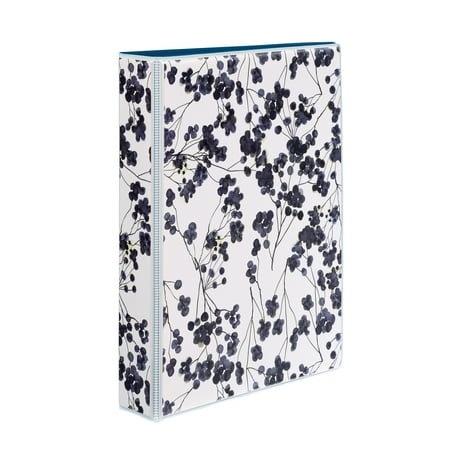 Avery Mini Durable 3 Ring Binder  1  Round Rings  Holds 5.5  x 8.5  Paper  1 Painted Floral Binder (18444)