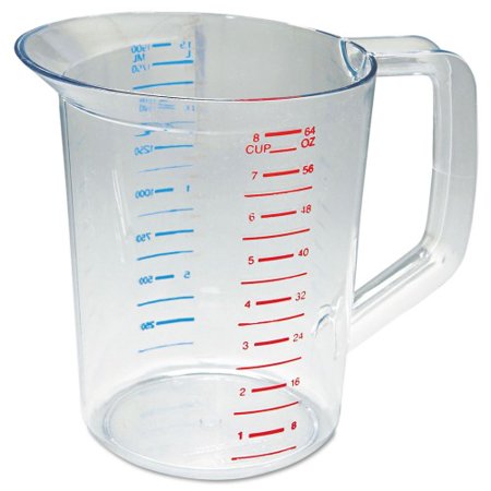 

Rubbermaid Commercial Bouncer Measuring Cup 2 qt Clear (3217CLE)