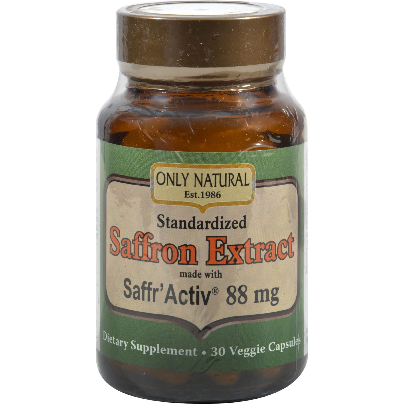 Only Natural Saffron Extract 88.5 mg 30 Vcaps