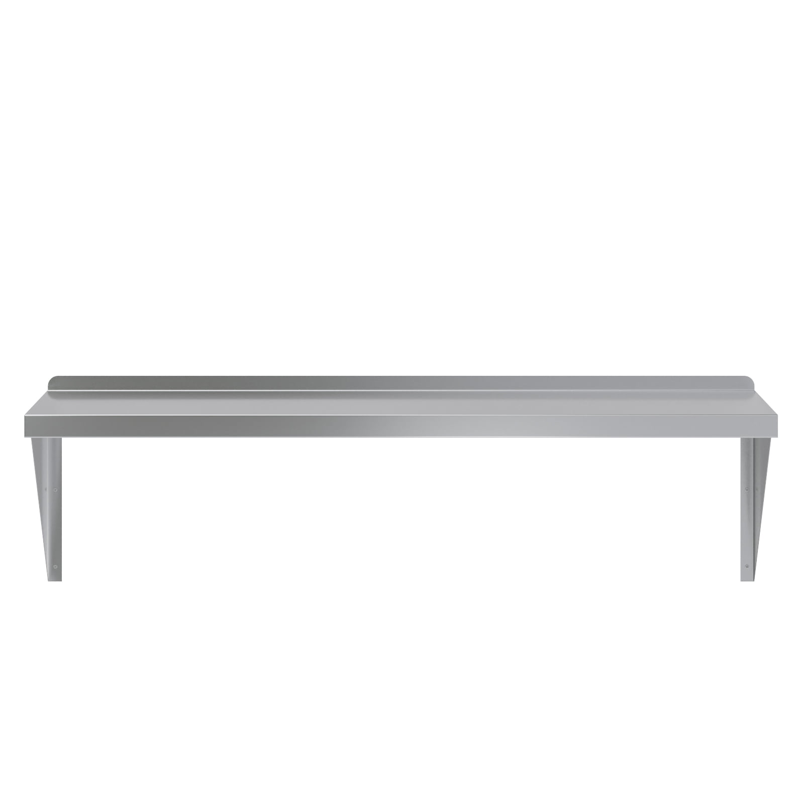 AmGood 18" Width x 48" Length | Stainless Steel Wall Shelf | Square Edge | Metal Shelving | Heavy Duty | Commercial Grade | Wall Mount | NSF Certified