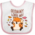 thumbnail image 3 of Inktastic Grammy Loves Me- Cute Baby Fox Boys or Girls Baby Bib, 3 of 4
