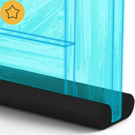 

Large Door Draft Stopper for Bottom of Doors 36 Inch Under Door Draft Noise Blocker Black Gap Stoppers Door Draft Guard for Bottom of Doors Adjustable Twin Door Sweep Draft Seal Window Sealer Gray