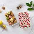 thumbnail image 4 of Cook with Color 12-Piece Food Storage Set, 1000ml Rectangular Containers with Printed Lids, Dishwasher Safe, Cherry, 4 of 5