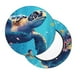 thumbnail image 2 of Balery Colorful Underwater Plant Turtle Fundas de asiento para taburete de bar redondo de tela de terciopelo ajustables que protegen de arañazos y manchas para sillas de 14 a 17 pulgadas.-13 inch, 2 of 7
