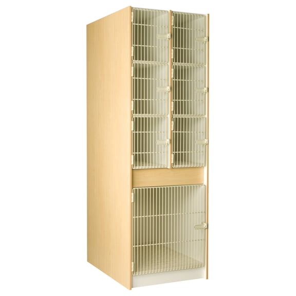 Instrument Storage Cabinet - 6 Compartment Band Room Organizer - 27"W x 84"H