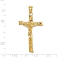 thumbnail image 3 of Real 14kt Yellow Gold Crucifix Pendant; for Adults and Teens; for Women and Men, 3 of 4