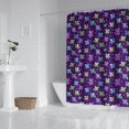 thumbnail image 2 of Purple Cartoon Unicorn Star Pattern Shower Curtain 72"x84" ,Bathroom Decorative Shower Curtains Set with 12 Hooks,Modern Waterproof Washable Shower Curtain, 2 of 6