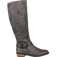 thumbnail image 2 of Women's Journee Collection Winona Extra Wide Calf Knee High Boot Grey Distressed Faux Suede 9 M, 2 of 6