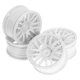 thumbnail image 5 of 4 Piezas de Neumáticos de Coche de Carreras Resistentes de 2,05 Pulgadas de Diámetro, Piezas de Reparación, Accesorios para Llantas RC 1/10 FW06 TT01 Blanco, 5 of 10