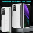 thumbnail image 4 of Compatible Samsung Galaxy Z Fold 2 Case with Strap,Anti-Scratch Shockproof PC Wristband Cover Thin Protective Case for Samsung Galaxy Z Fold 2 Phone Case White,Samsung Z Fold 2 Case Women Men, 4 of 14