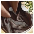 thumbnail image 6 of saney 2 Piece Semi Sheer Voile Window Drapery Curtain Grommet Panels for Bedroom & Living Room (54" W x 84" L, Chocolate Brown), 6 of 9
