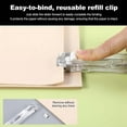 thumbnail image 5 of Portable Binder Clip Stapler, 2026 Upgrade Heavy Duty Paper Fastener with 50/100 Reusable Clips for Office Desk Work, 5 of 8