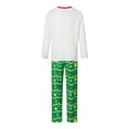 thumbnail image 6 of KelaJuan Christmas Family Pajamas Matching Set Christmas Tree Print Long Sleeve Tops and Green Pants Sleepwear, 6 of 7