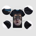 thumbnail image 2 of Mode Hommes Européen Américain T-Shirts à Manches Courtes Imprimé 3D Gorilla Style Hip Hop Usage Quotidien Col Rond, 2 of 5