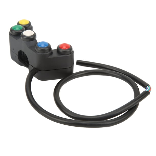 Interruptor modificado del manillar de la motocicleta, interruptor de control del manillar de la motocicleta Interruptor de control del manillar de la motocicleta Conjunto de control del interruptor de la motocicleta Fiabilidad excepcional