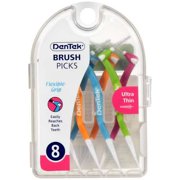 Dentek: Flexible-Grip Brush Picks, 8 ct
