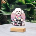 thumbnail image 2 of Happy Mother's Day Best Bichon Frise Mom Ever Acrylic Plaque Sign Ashwood Base Bichons Dog Lovers Gifts Idea Home Desk Decor - 03002, 2 of 5
