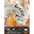 thumbnail image 7 of Orange Pumpkin Gnomes Fall Cloth Napkins Set of 6 Reusable Dinner Napkins, Branches Leaves Thanksgiving Rustic Cocktail Napkin Washable Table Napkins for Wedding/Holiday Party/Baby Shower 20"x20", 7 of 7