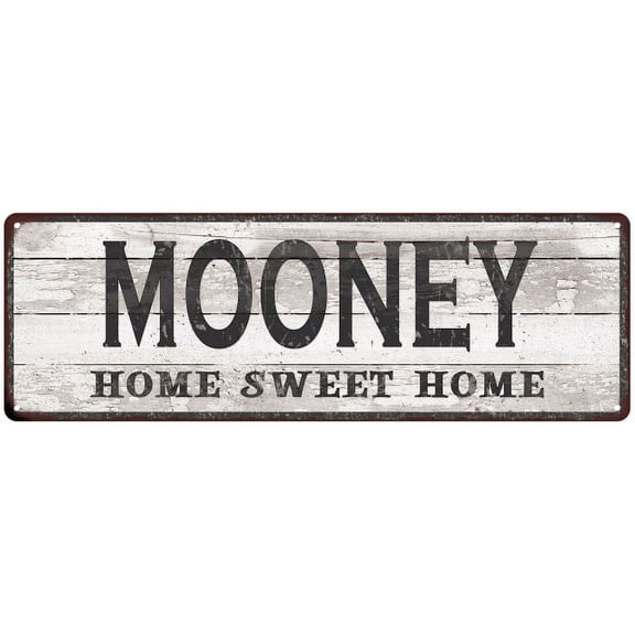 MOONEY Home Sweet Home Country Look Gift 6x18 Metal Sig 206180045611