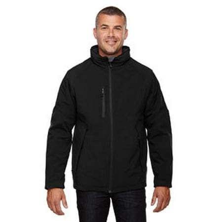 Glacier Soft Shell Jacket Ash City - North End Men's Glacier Insulated Three-Layer Fleece Bonded Soft Shell Jacket with Detachable Hood ()