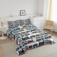 thumbnail image 3 of Erosebridal Cartoon Train Comforter Sets Queen Size, Traffic Transportation Comforters & Duvets, Railway Decor, Reversible, 3 of 7