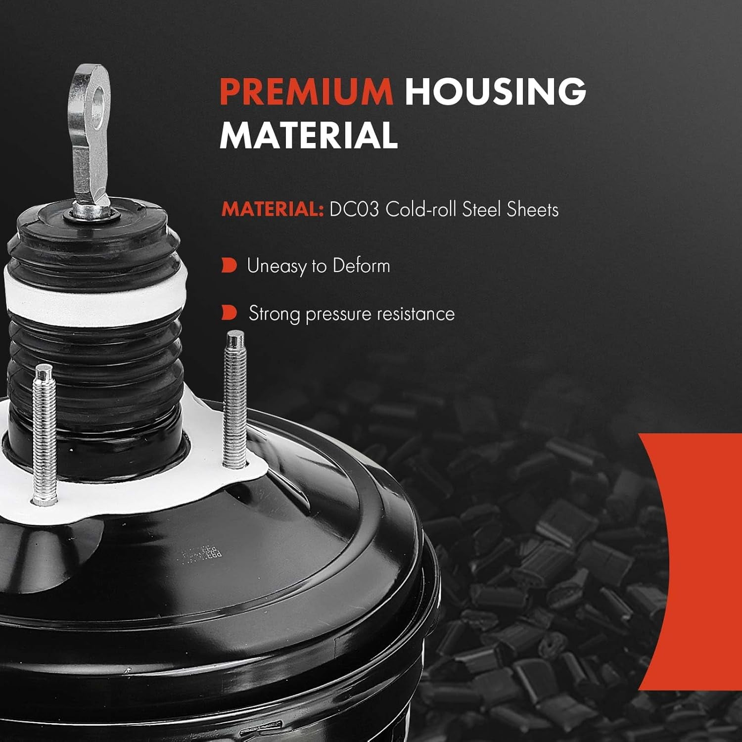 A-Premium Vacuum Power Brake Booster Compatible with Dodge Grand Caravan Chrysler Town & Country 11-16 Ram C/V 12-15 V6 3.6L Without Master Cylinder