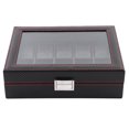 thumbnail image 2 of Jewelry Display Collector Organizer Portable Watch Travel Case, Watch Box, Large Space Jewelry Drawer Case Carbon Fiber For Ring Sunglasses, 2 of 8