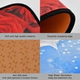 thumbnail image 2 of GZHJMY Beautiful Romantic Red Rose Flower Kitchen Rugs Door Mat 2PCS,Carpet Front Entrance Non-Slip Relieve Fatigue Washable Floor Mat for Valentine's Day Mother's Day, 2 of 7