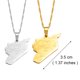 thumbnail image 4 of Collar de cadena de Metal Minnieouse con colgante de mapa de Siria, 4 of 6