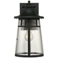 thumbnail image 5 of John Timberland Clement Mission Outdoor Wall Light Fixtures Set of 2 Cast Iron Black 15" Clear Seedy Glass for Post Exterior Barn Deck House Porch, 5 of 9