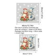 thumbnail image 3 of Zedker Christmas Snowman Window Clings Snowman Window Stickers Removable Christmas Snowman Wall Sticker Decor Glowing Window Clings for Xmas Theme Party Decorations, 3 of 7