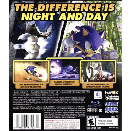 sonic unleashed ps3 part 1