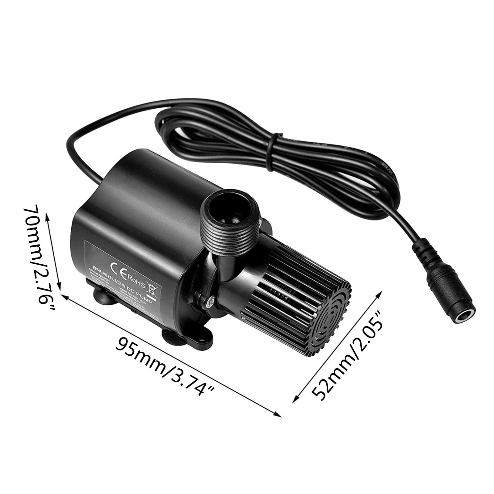 Ultra-quiet Mini Brushless for DC Water Pump 12V 15W 800L/H Lift 500cm Submersible Fountain Aquarium Circulating