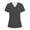 Dark Gray(Solid Color), variant on Iaqnaocc Scrubs for Women Plus Size Solid Nurse Uniforms Trendy V Neck Side Slits Scrub Shirt Holiday Short Sleeve Tees Blouse with 3 Pockets Wine 3XL