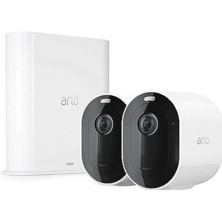 Open Box Arlo Pro 3 HDR Wire-Free Security System 2 Camera Kit VMS4240P-100NAR - White