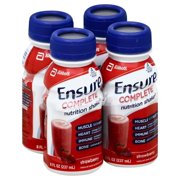 Abbott Nutrition Ensure Complete Nutrition Shake, Strawberry Flavor, 4 Count